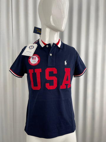 Ralph Lauren 2020 USA Olympic Team Wms Polo Shirt