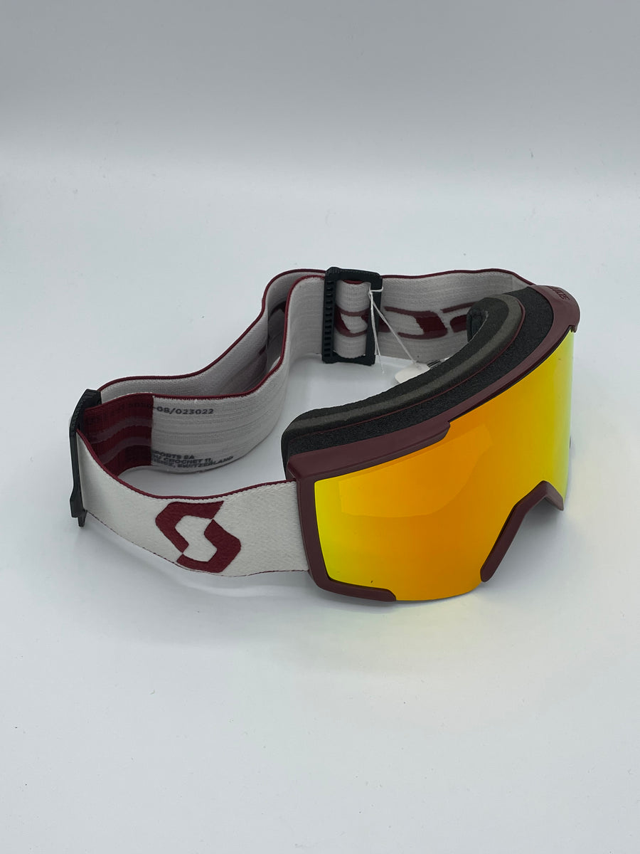 Scott AMP Pro Shield Maroon Goggles