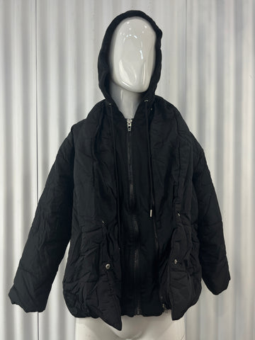Blank NYC Matte Hybrid Zip Hoodie Jacket