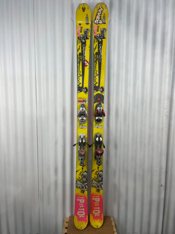 K2 Seth Pistol Vintage Skis W Salomon S914 Bindings 2004