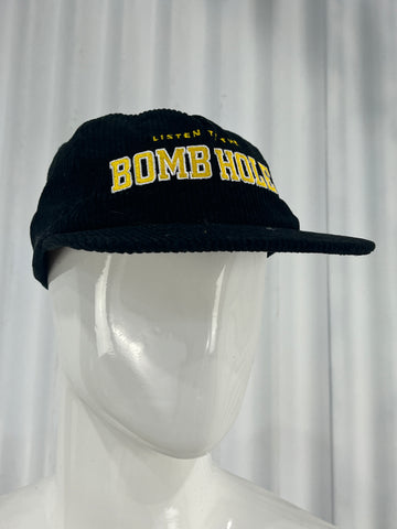 Listen To The Bomb Hole Matte Corduroy Hat
