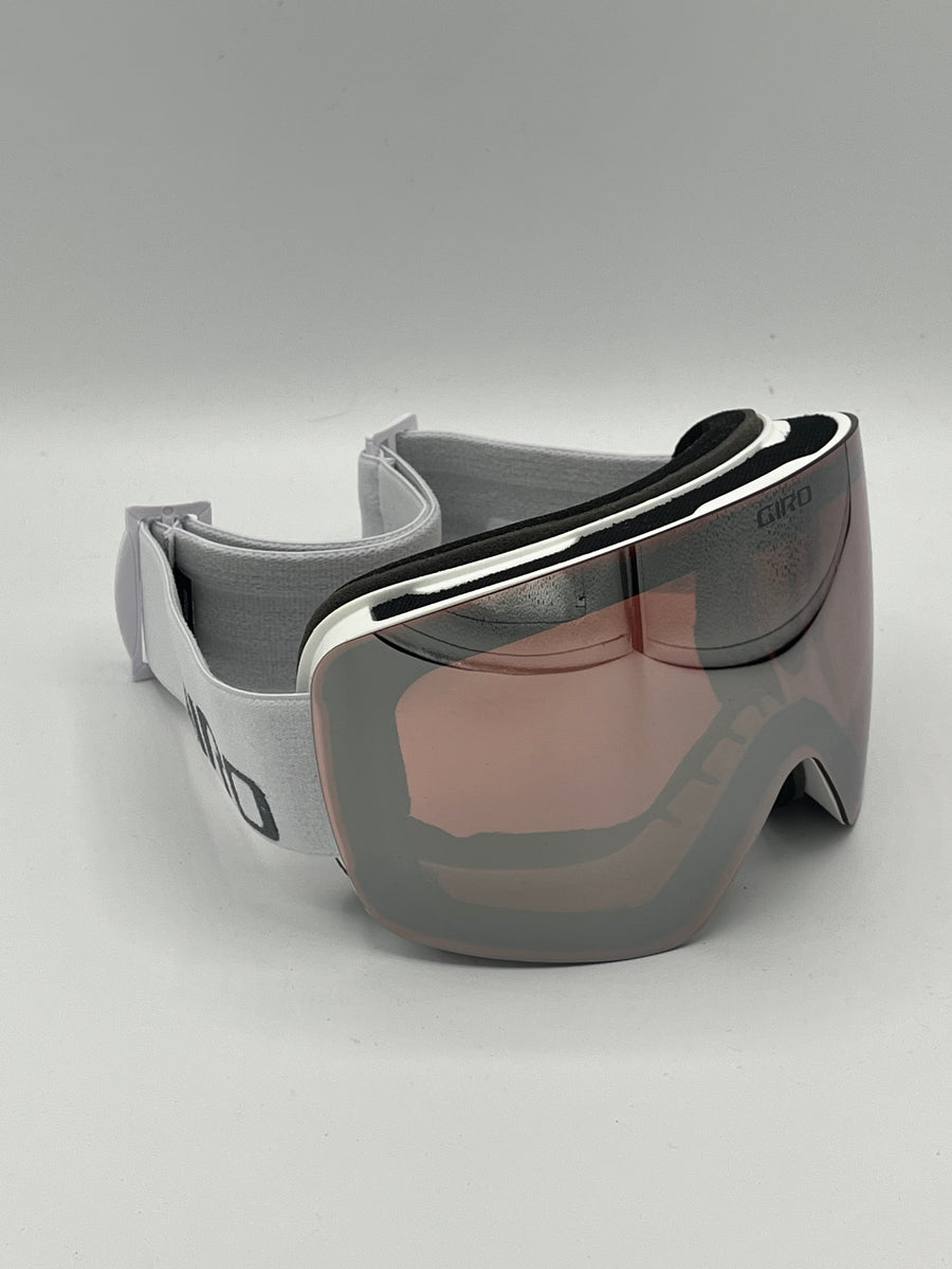 Giro Contour White Wordmark Goggles with Extra Low Light Lens