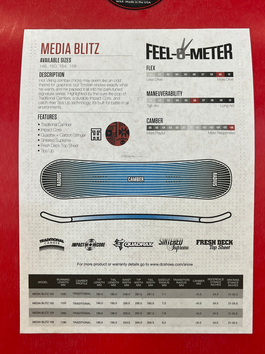 DC Media Blitz Torstein Pro Model Snowboard 2016